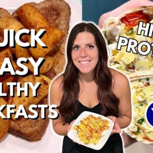 4 QUICK & EASY HEALTHY BREAKFAST RECIPES | WeightWatchers Low Point Recipes | Higher Protein Recipes