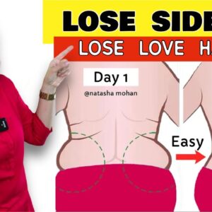 5 Minutes Easily Reduce Stubborn Side Fat ( Love Handles ) - Tone Your Back in 2 Weeks