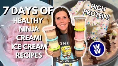 7 HEALTHY NINJA CREAMI ICE CREAM RECIPES/TASTE TEST | Weightwatchers | ACTUALLY the BEST ones YET!!