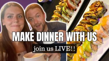 LIVE Q&A AND COOK WITH US | cook sushi and chat with us LIVE