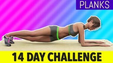 14-Day Plank Challenge at Home – Get Skinny Flat Belly