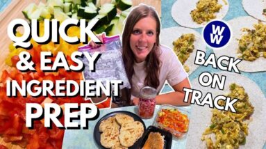 HEALTHY INGREDIENT PREP FOR THE WEEK | Weight Loss Tips & Food Prep | Getting Back on Track
