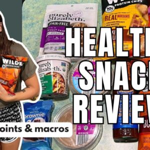 HEALTHY SNACK REVIEW | Trying New Healthy Snacks | WW (WeightWatchers) Points/Calories/Macros