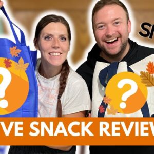 LIVE Snack Review | Chat With Us While We Try New Healthy FALL Snacks
