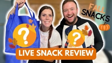 LIVE Snack Review | Chat With Us While We Try New Healthy FALL Snacks