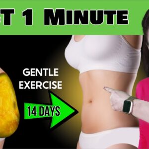 1 Min Gentle - No Impact Standing Exercises To Burn Belly Fat ( No Jumping / No Plank )
