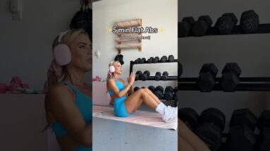 5 min. flat abs workout | at home no equipment #abs