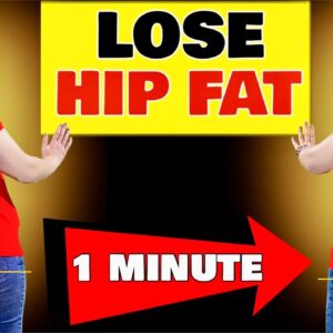 HIP FAT | 1 Minute Exercises To Lose Hip Fat At Home