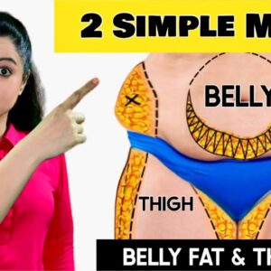 I Lost BELLY FAT & THIGH FAT in 2 Weeks with These 2 Simple Moves!