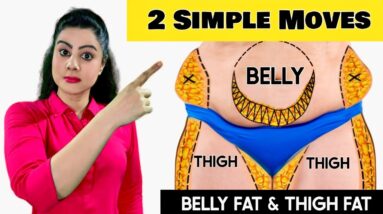 I Lost BELLY FAT & THIGH FAT in 2 Weeks with These 2 Simple Moves!