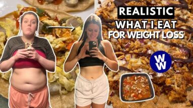 What I Eat In A Day For WEIGHT LOSS | WeightWatchers | HEALTHY, realistic & sustainable weight loss