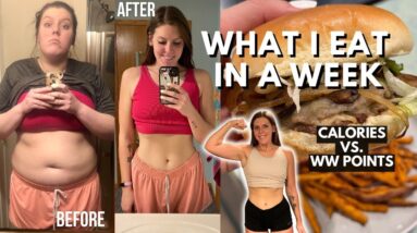 WHAT I EAT IN A WEEK | New WeightWatchers Plan POINTS vs CALORIES, MACROS | Weight Loss Journey