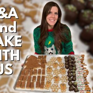 Answering Your Questions & Baking Christmas Cookies | Q&A and Bake With Us