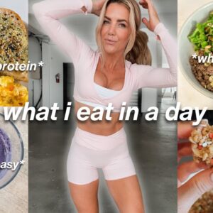 realistic what I eat in a day | HIGH PROTEIN meals, how I meal prep + clean dessert recipe