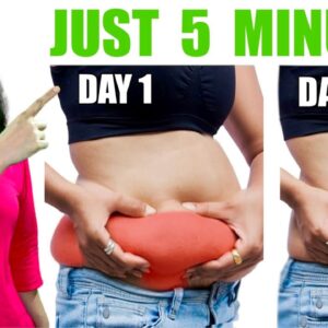 5 Minutes Lose Stubborn Belly Fat And Side Fat ( Love Handles ) - Slim Waist in 2 Weeks