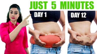 5 Minutes Lose Stubborn Belly Fat And Side Fat ( Love Handles ) - Slim Waist in 2 Weeks
