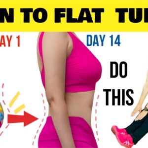 Lose Hanging Lower Belly Fat While Sitting in 14 Days | 1 Min Easy Exercise For Beginners