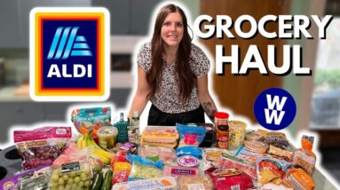Healthy ALDI Grocery Haul For Weight Loss | Foods I Buy To Lose Weight | WeightWatchers | Meal Ideas