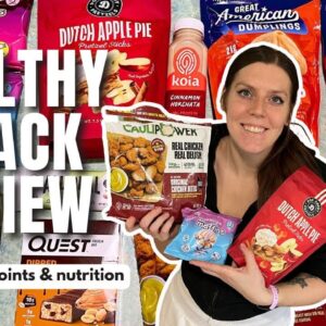 Healthy Snack Review | Trying New Healthy Low Point Foods | WeightWatchers Points, Calories, Macros