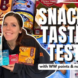 Healthy Snack Review | Trying New Healthy Low Point Foods | WeightWatchers Points, Calories, Macros