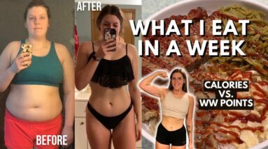 WHAT I EAT IN A WEEK | New WeightWatchers Plan POINTS vs CALORIES, MACROS | Weight Loss Journey