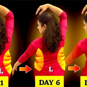 1-Minute Easy Exercises To Lose SIDE FAT & BELLY FAT For Beginners | Slim Waist In 12 Days