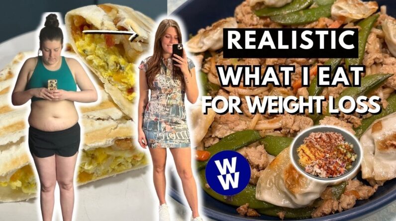 What I Eat In A Day For WEIGHT LOSS | WeightWatchers | HEALTHY, realistic & sustainable weight loss