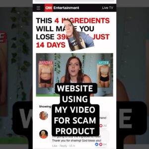 Website Using My Video to Sell a Scam Product