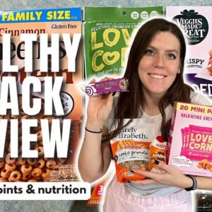Healthy Snack Review | Trying New Healthy Low Point Foods | WeightWatchers Points, Calories, Macros