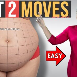 🔥 Get A FLAT Belly at HOME With 2 Simple Moves! (No Gym, No Crunches, No Planks) 🔥