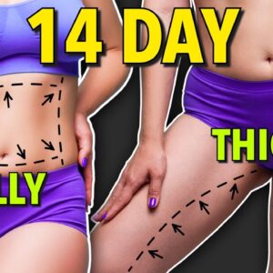 14 Days Belly & Thigh Fat Workout: Slim Toning Workout