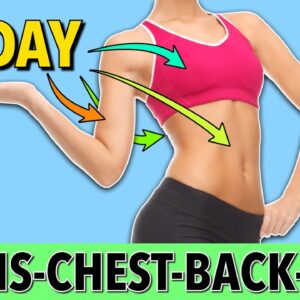 30-Day Upper Body Challenge: Slim Arms, Chest, Back & Abs