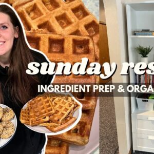 Sunday RESET | Ingredient/Meal Prep & Organize with Me | Staying on Track With Weight Loss