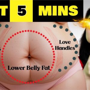 I Lost My Lower Belly Fat & Love Handles With These 5-Minute EASY EXERCISES at Home