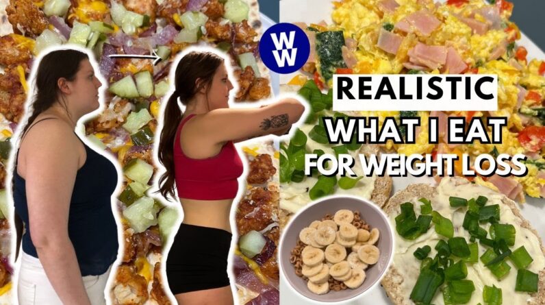 What I Eat In A Day For WEIGHT LOSS | WeightWatchers | HEALTHY, realistic & sustainable weight loss