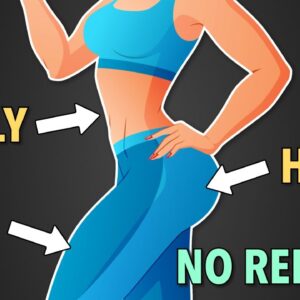 Workout for Belly, Legs, and Hips at Home (No Repeats)