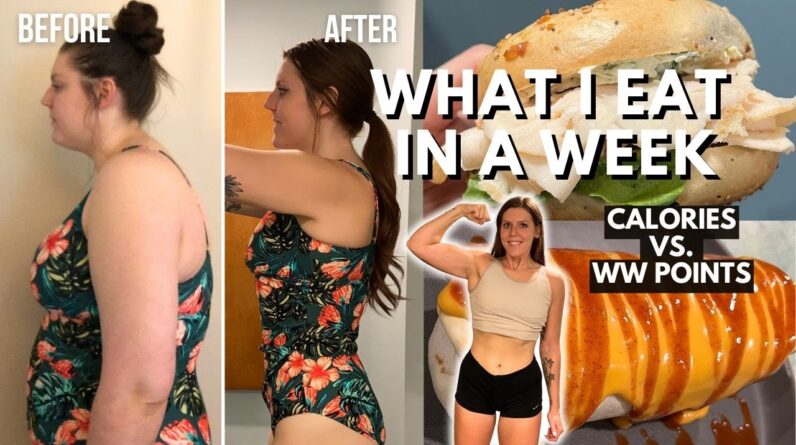 WHAT I EAT IN A WEEK | New WeightWatchers Plan POINTS vs CALORIES, MACROS | Weight Loss Journey