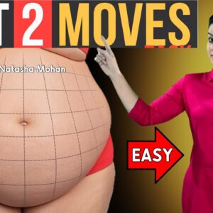 2 Easy Moves in 2 Mins to Lose LOWER Belly Fat (For Beginners)