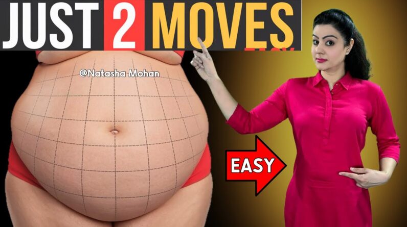 2 Easy Moves in 2 Mins to Lose LOWER Belly Fat (For Beginners)