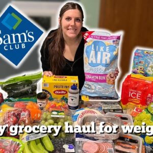 Huge Healthy Sam's Club Grocery Haul | WeightWatchers Points & Calories | Weight Loss Journey