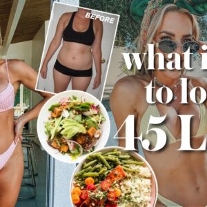 what I ate EVERY DAY to lose 45 lbs | my EXACT meals, calories & macros