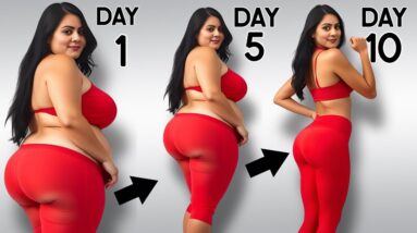 1 Simple Exercise To Lose Thigh Fat & Hip Fat in 10 Days ( No Running & No Squatting )