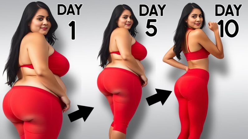 1 Simple Exercise To Lose Thigh Fat & Hip Fat in 10 Days ( No Running & No Squatting )