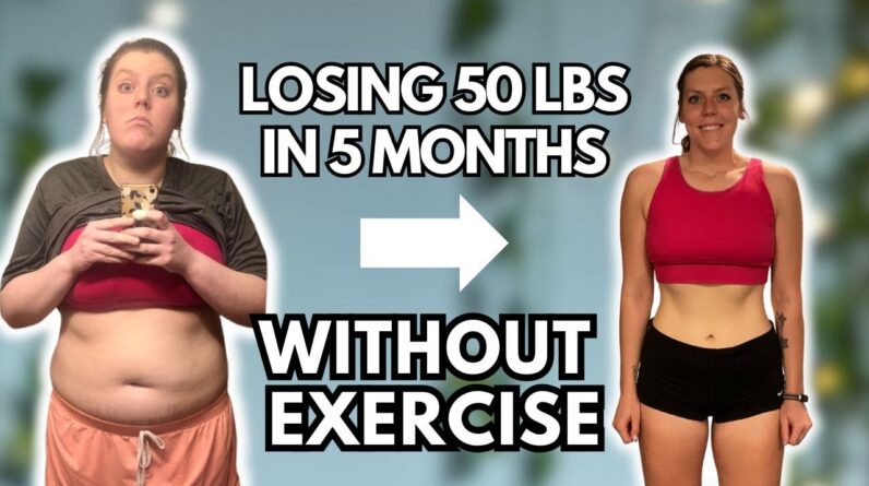 How I Lost 50 Pounds in 5 Months WITHOUT Exercise | Realistic Weight Loss Tips That Actually Work