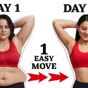 Only 1 Easy Standing Exercise To Lose Side Belly Fat In 10 Days – No Crunches, No Gym!