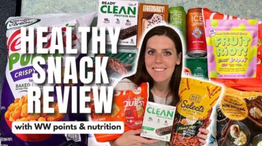Healthy Snack Review | Trying New Healthy Low Point Foods | WeightWatchers Points, Calories, Macros
