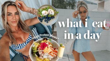 WHAT I EAT to get lean, lose weight & not feel deprived | high protein weight loss meals