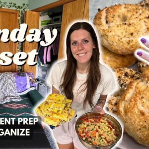 Sunday RESET | Ingredient/Meal Prep, Organize | Staying on Track With Weight Loss | Pasta Salad
