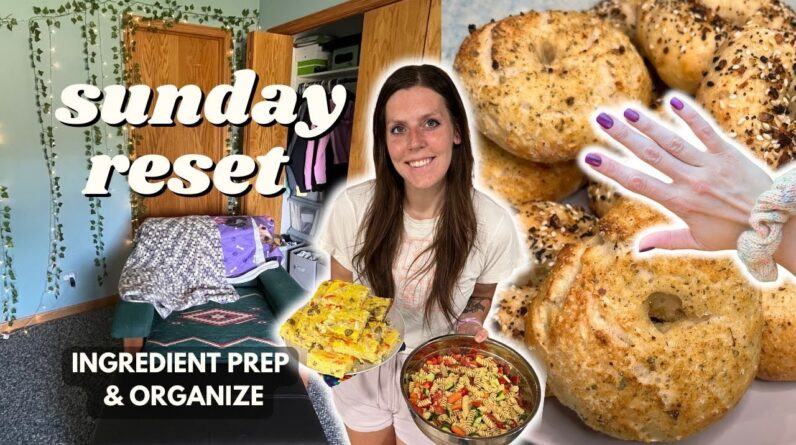 Sunday RESET | Ingredient/Meal Prep, Organize | Staying on Track With Weight Loss | Pasta Salad