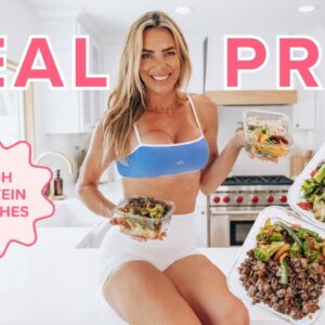 high protein MEAL PREP - lunches for weight loss | easy meals for the week